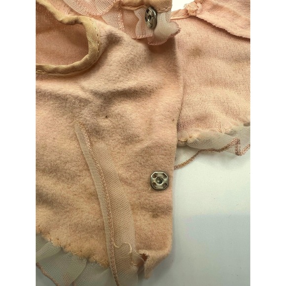 Lot Of 2 Vintage Small Baby Doll Layettes Bright + Pale Pink Dress Only 50s/60s - Picture 8 of 16